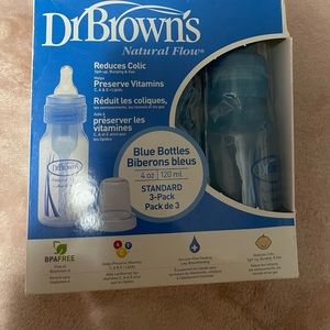 Brand New DrBrown’s Blue Bottles-3 Pack